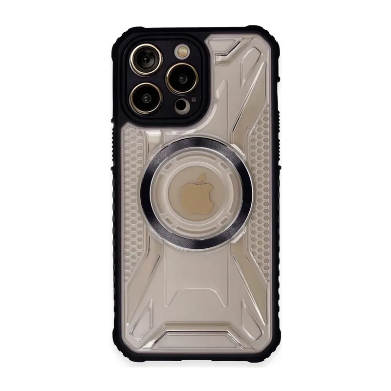 Apple iPhone 13 Pro Uyumlu Kılıf Prag Magneticsafe Kapak - Siyah