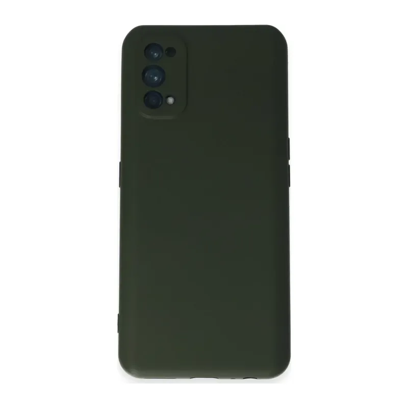 Realme 7 Pro Uyumlu Kılıf Nano içi Kadife Silikon - Koyu Yeşil