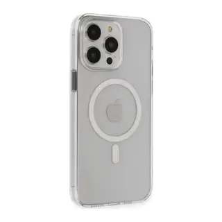 Apple iPhone 14 Pro Max Uyumlu Kılıf Tron Şeffaf Magsafe Kapak - Şeffaf