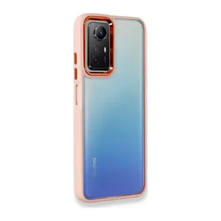 Xiaomi Redmi Note 12S Uyumlu Kılıf Dora Kapak - Pudra