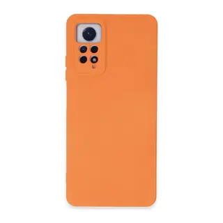 Xiaomi Redmi Note 12 Pro 4G Uyumlu Kılıf Nano içi Kadife Silikon - Turuncu