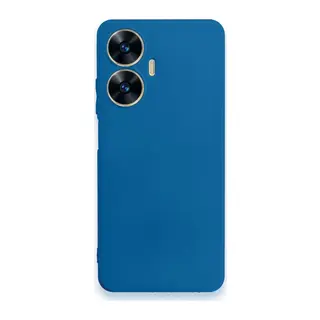 Realme C55 Uyumlu Kılıf First Silikon - Mavi