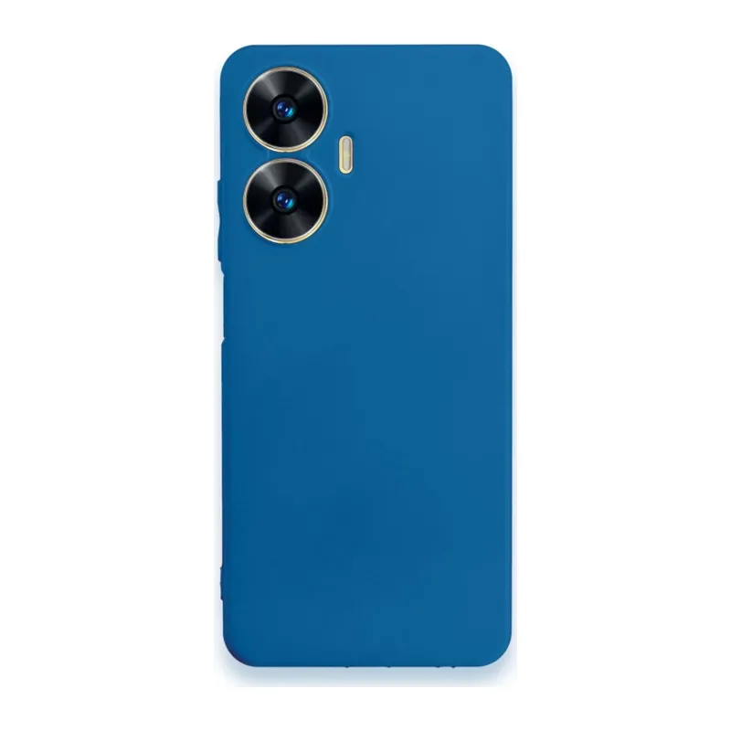 Realme C55 Uyumlu Kılıf First Silikon - Mavi