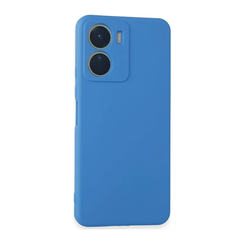 Vivo Y16 Uyumlu Kılıf First Silikon - Mavi