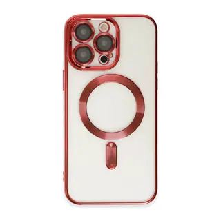 Apple iPhone 15 Pro Max Uyumlu Kılıf Kross Magneticsafe Kapak - Kırmızı