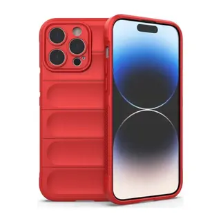 Apple iPhone 15 Pro Max Uyumlu Kılıf Optimum Silikon - Kırmızı