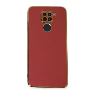 Xiaomi Redmi Note 9 Uyumlu Kılıf Volet Silikon - Kırmızı