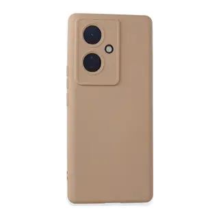 Vivo V29 Lite Uyumlu Kılıf Nano içi Kadife Silikon - Pudra
