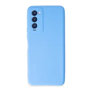 Tecno Camon 18 Uyumlu Kılıf First Silikon - Mavi