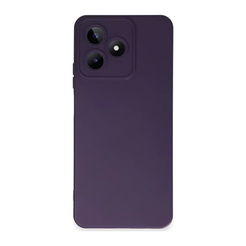 Realme C53 Uyumlu Kılıf Nano içi Kadife Silikon - Mor