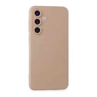 Samsung Galaxy S23 FE Uyumlu Kılıf Nano içi Kadife Silikon - Pudra