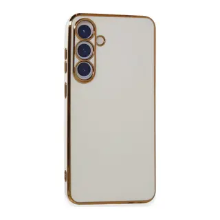 Samsung Galaxy S24 Plus Uyumlu Kılıf Volet Silikon - Beyaz