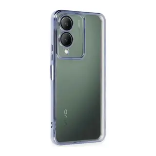 Vivo Y17S Uyumlu Kılıf Lensli Silikon - Açık Mavi