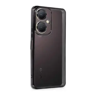 Vivo Y27 Uyumlu Kılıf Lensli Silikon - Siyah