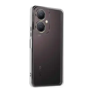 Vivo Y27 Uyumlu Kılıf Lensli Silikon - Gümüş
