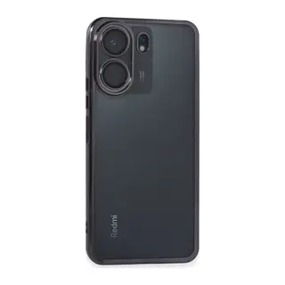Xiaomi Redmi 13C Uyumlu Kılıf Lensli Silikon - Mor