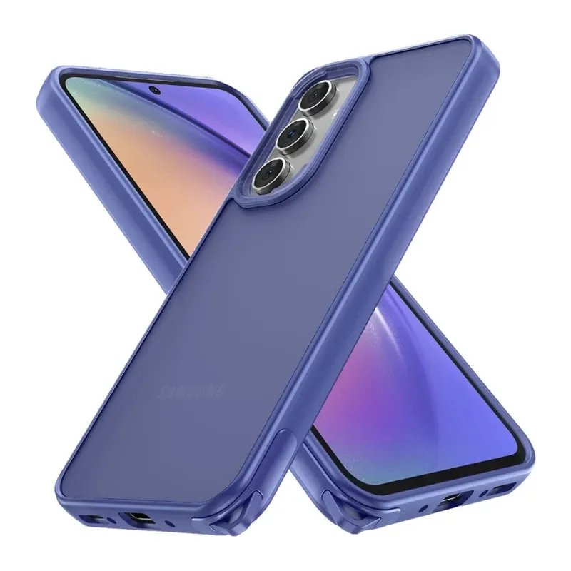 Samsung Galaxy A05S Uyumlu Kılıf Elegant Kapak - Açık Mavi
