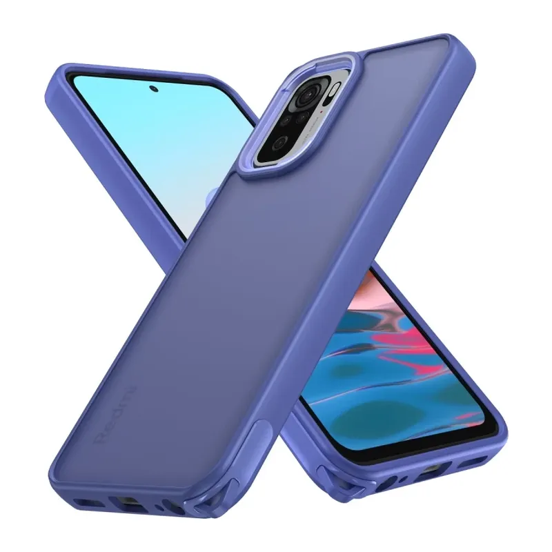 Xiaomi Redmi Note 10 Pro Uyumlu Kılıf Elegant Kapak - Açık Mavi