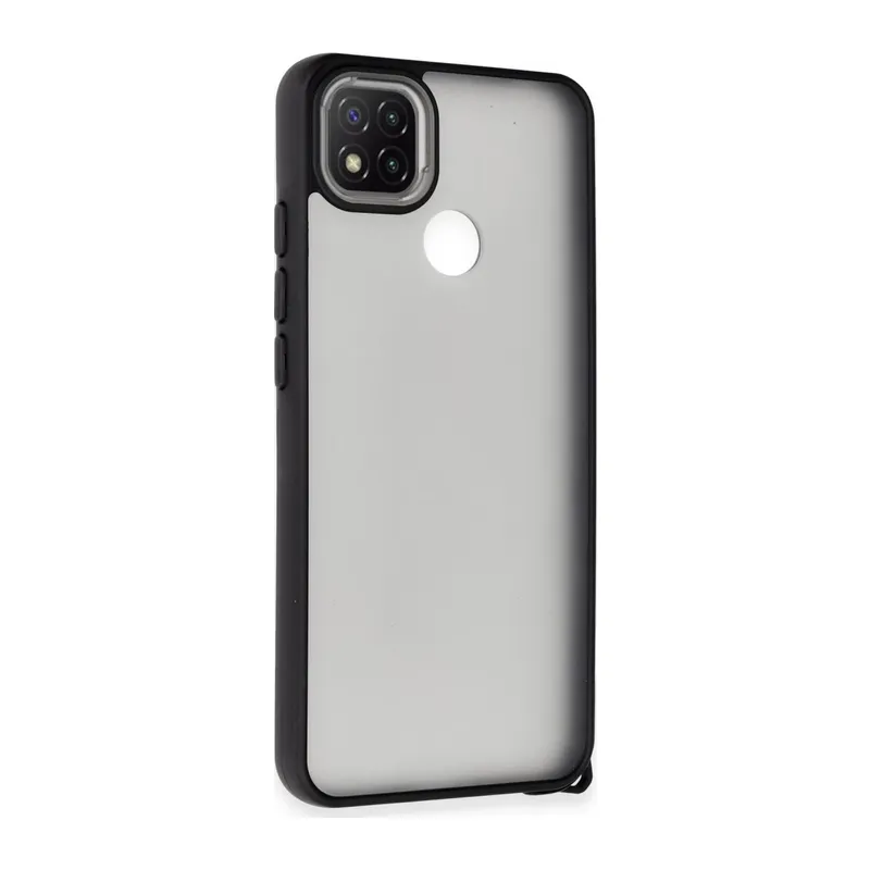 Xiaomi Redmi 9C Uyumlu Kılıf Elegant Kapak - Siyah