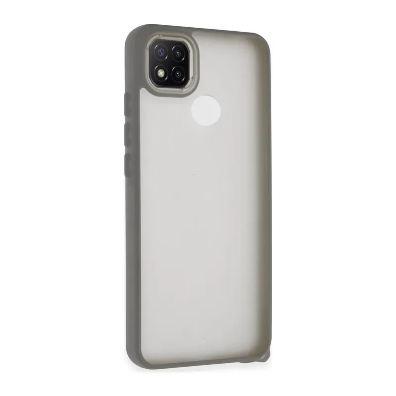 Xiaomi Redmi 9C Uyumlu Kılıf Elegant Kapak - Titan Gri