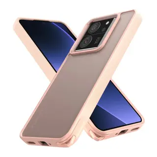 Xiaomi Mi 13T Uyumlu Kılıf Elegant Kapak - Pudra