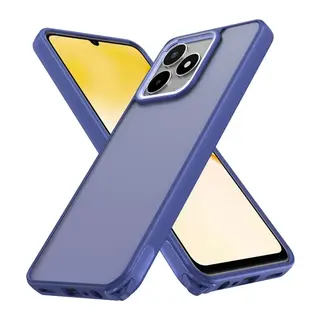 Realme C53 Uyumlu Kılıf Elegant Kapak - Açık Mavi