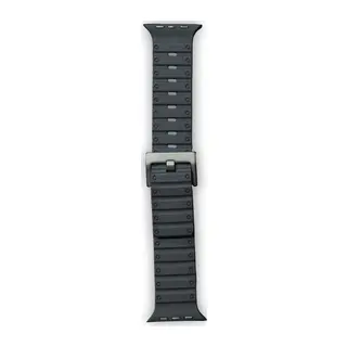 Apple Watch 42mm Uyumlu Magnus Mıknatıslı Silikon Kordon - Siyah