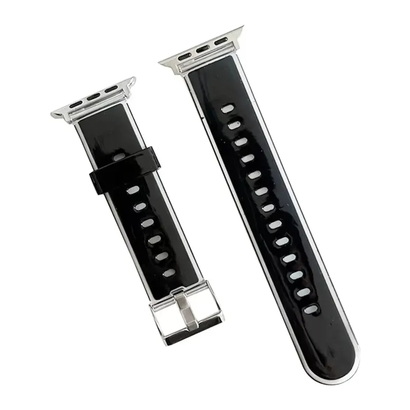 Movenchy Apple Watch 38mm Uyumlu Jelly Silikon Kordon - Siyah