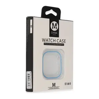Movenchy Apple Watch Ultra 49mm Uyumlu Bondy Kasa Koruyucu - Mavi