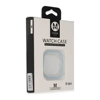 Movenchy Apple Watch Ultra 49mm Uyumlu Bondy Kasa Koruyucu - Sierra Blue