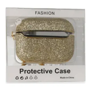 Apple Airpods Pro (1.nesil) Spell Simli Kılıf - Gold