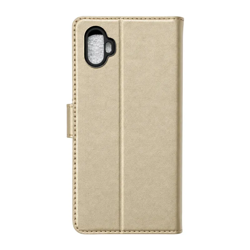 Samsung Galaxy Uyumlu XCover 6 Pro Trend S Plus Kapaklı Kılıf - Gold