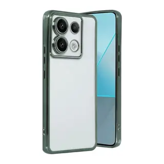 Xiaomi Poco X6 Uyumlu Kılıf Lensli Silikon - Yeşil