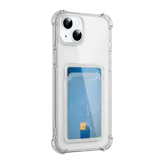 Apple iPhone 15 Uyumlu Kılıf Kart Şeffaf Silikon - Şeffaf