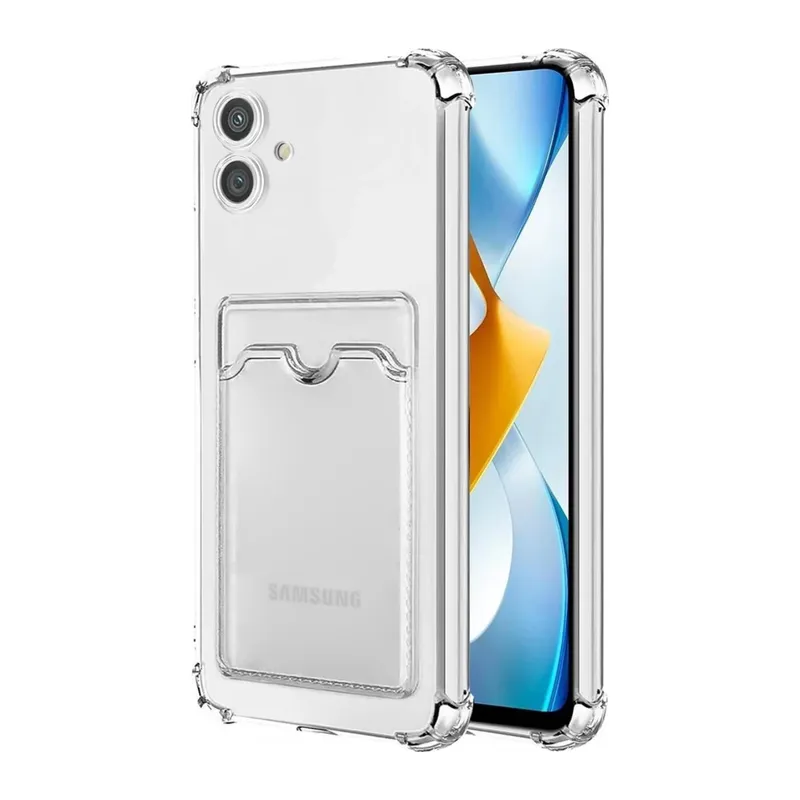 Samsung Galaxy A05 Uyumlu Kılıf Kart Şeffaf Silikon - Şeffaf