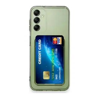 Samsung Galaxy A15 4G Uyumlu Kılıf Kart Şeffaf Silikon - Şeffaf