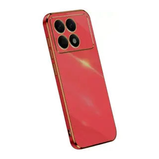 Xiaomi Poco X6 Pro Uyumlu Kılıf Volet Silikon - Kırmızı