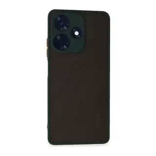 İnfinix Hot 30 4G Uyumlu Kılıf Montreal Silikon Kapak - Yeşil