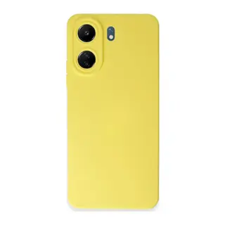 Xiaomi Redmi 13C Uyumlu Kılıf Nano içi Kadife Silikon - Sarı