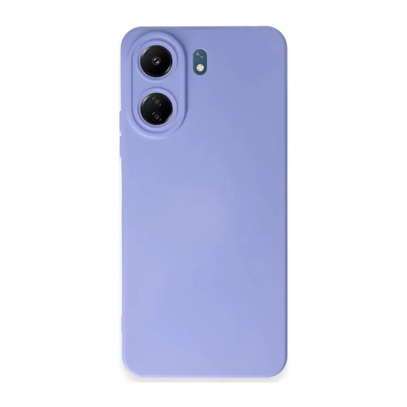 Xiaomi Redmi 13C Uyumlu Kılıf Nano içi Kadife Silikon - Lila