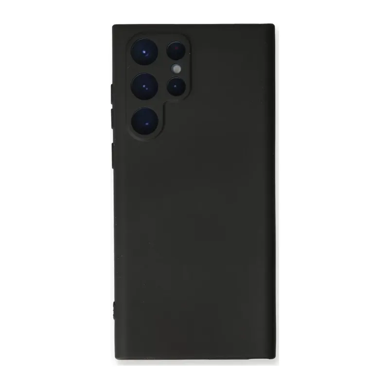 Samsung Galaxy S24 Ultra Uyumlu Kılıf Nano içi Kadife Silikon - Siyah