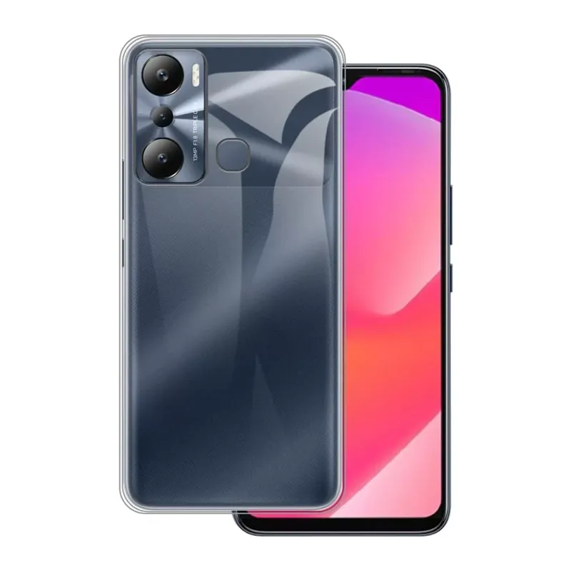 İnfinix Hot 20i Uyumlu Kılıf Lüx Şeffaf Silikon