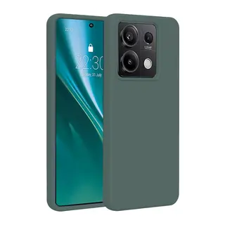 Xiaomi Redmi Note 13 Pro 4G Uyumlu Kılıf First Silikon - Koyu Yeşil