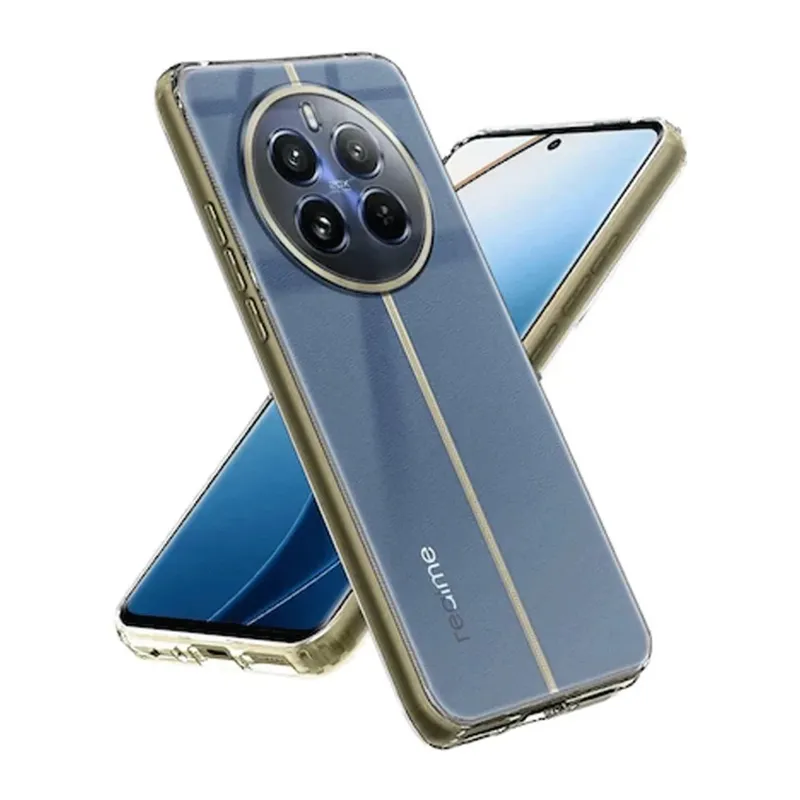 Realme 12 5G Uyumlu Kılıf Lüx Şeffaf Silikon