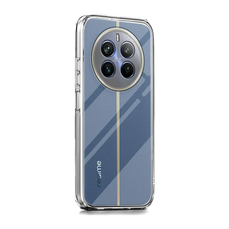 Realme 12 Pro Plus Uyumlu Kılıf Lüx Şeffaf Silikon