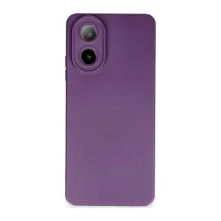 Oppo A38 Uyumlu Kılıf Nano içi Kadife Silikon - Mor