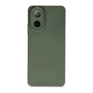 Oppo A38 Uyumlu Kılıf Nano içi Kadife Silikon - Koyu Yeşil