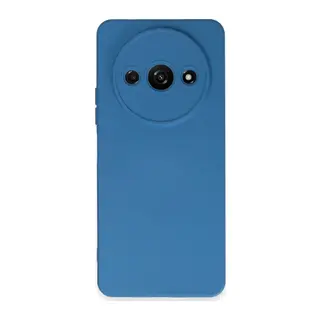 Xiaomi Redmi A3 4G Uyumlu Kılıf Nano içi Kadife Silikon - Mavi