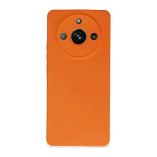 Realme 11 Pro Uyumlu Kılıf Nano içi Kadife Silikon - Turuncu