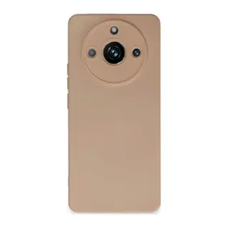 Realme 11 Pro Uyumlu Kılıf Nano içi Kadife Silikon - Pudra